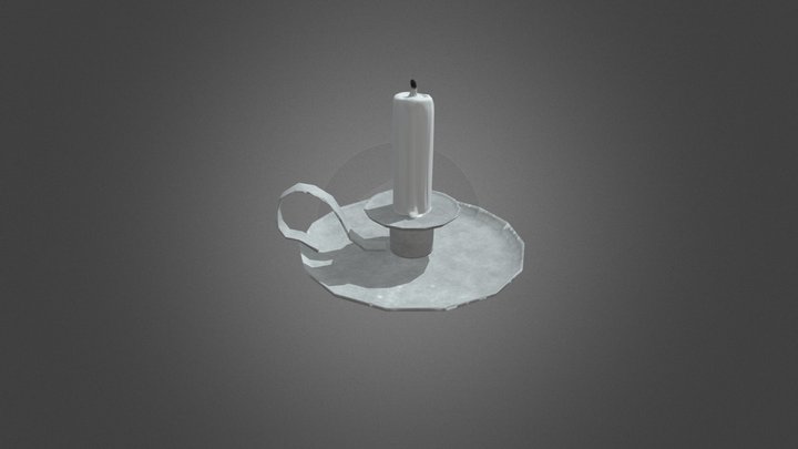 Basic Candle 3D Model