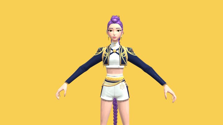 Kpop Demon Hunters × Fortnite - Rumi golden 3D Model
