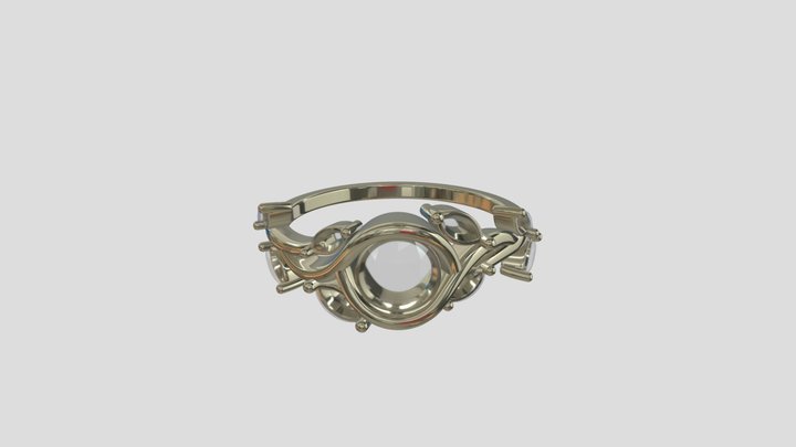 ADRG021 goldring wedding engagement luxury – Free 3D Model STL