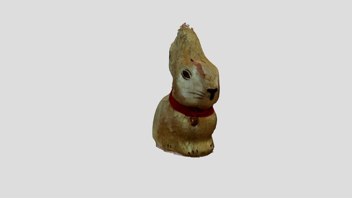 Lindt gold chocolate bunny unprocessed 3D Model