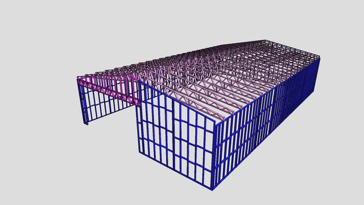 Shed - 20x12 3D Model