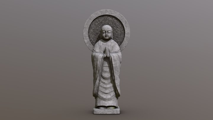 Ksitigarbha(地藏菩薩), お地蔵さん(Ojizo-Sama) statue 3D Model
