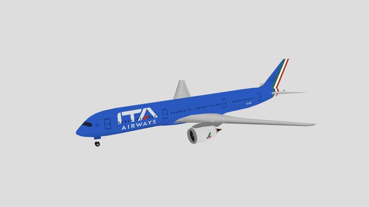 Airbus A350  ITA Airways Livery 3D Model