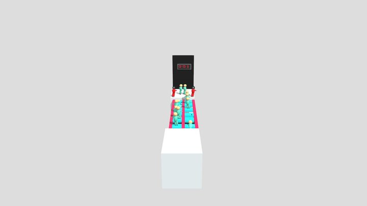 игра в кальмара 3D Model