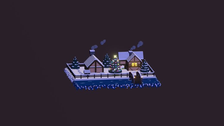 Xmas scene 3D Model