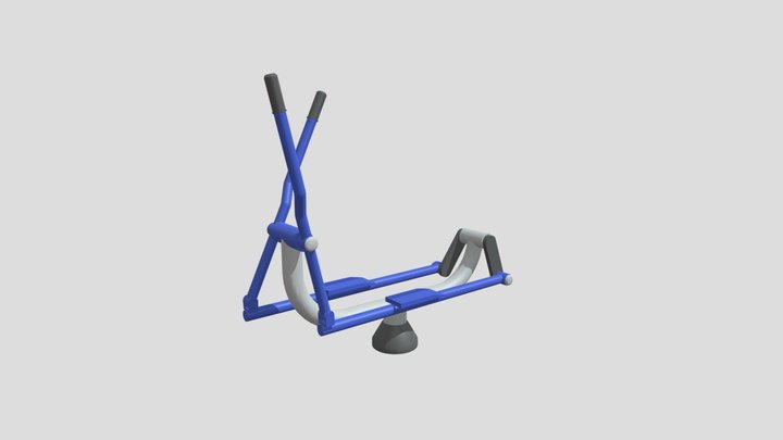 Ski Stepper - Outdoor Gym 3D Model