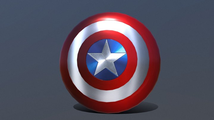 Captain America Shield – Gratis 3D-model STL