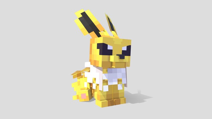 Minecraft Jolteon Plushie 3D Model