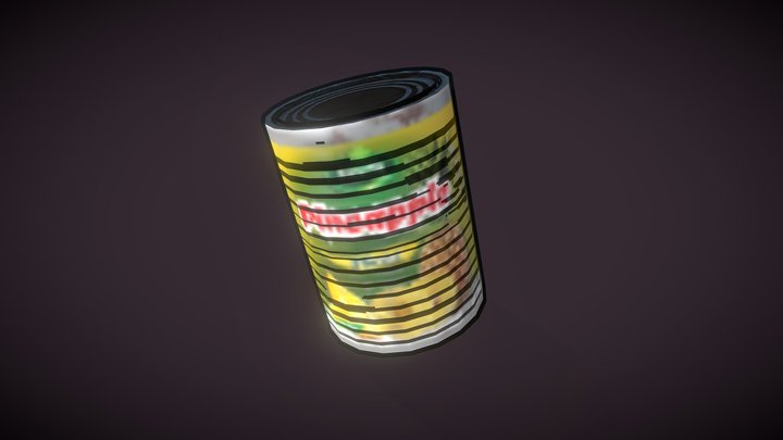 Can of Pineapple Slices 3D Model