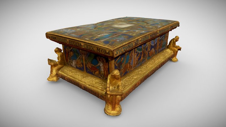Portable altar Abbey Saint Remacle 3D Model