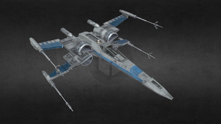 X-wing T-70 3D Model