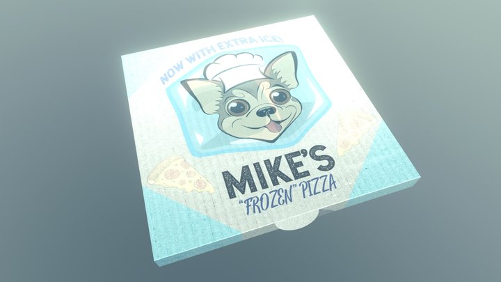 Mike's "Frozen" Pizza Box 3D Model