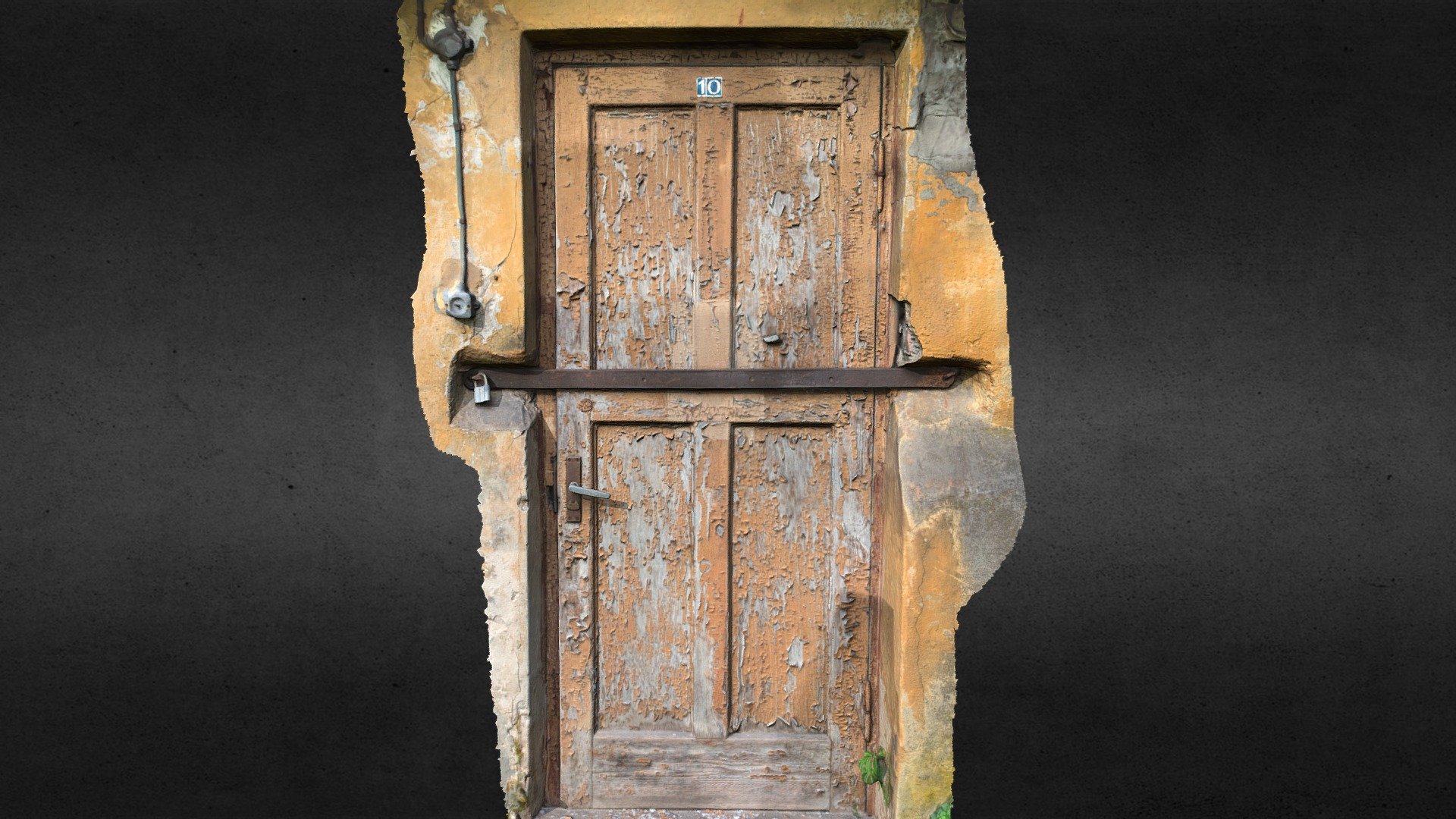 Old Locked Door 3D Scan