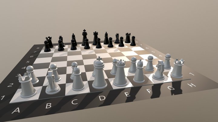 A Game Of Chess 3D Model