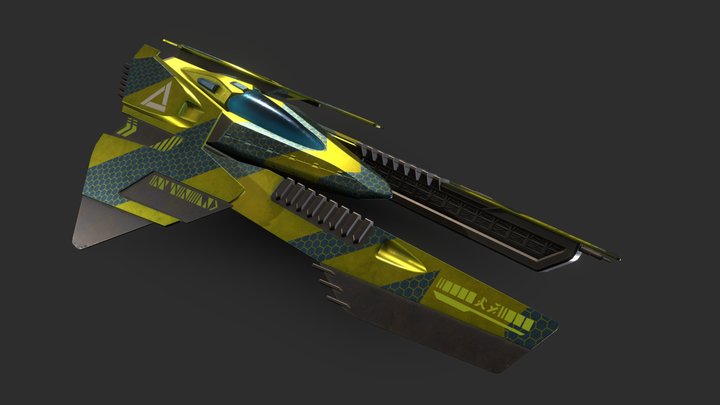 Hover Racer 3D Model