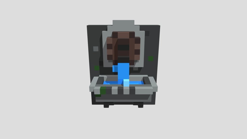 Wall Fountain - Voxel 32x32 (Animated)
