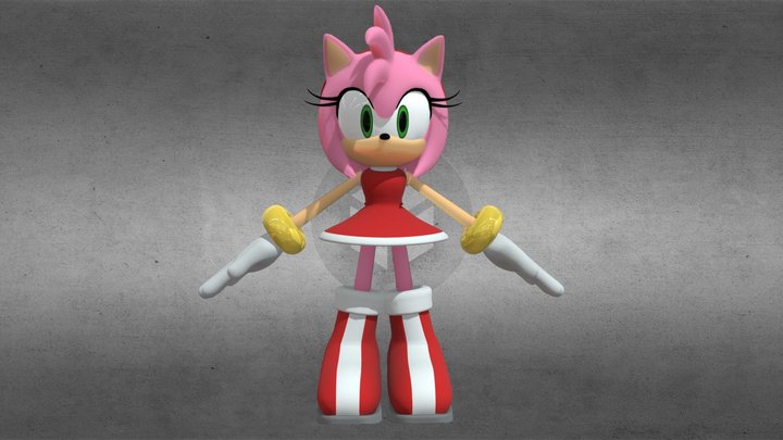 Amy rose 3D Model