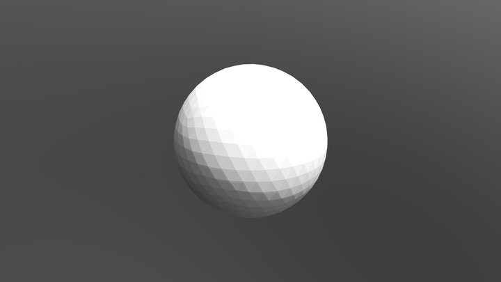 Triangle Sphere 3D Model
