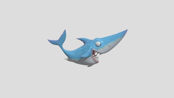 Shark From Paint 3d 3D Model