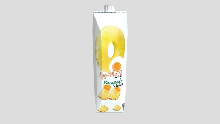 WhiteEgg_juice_box02 3D Model