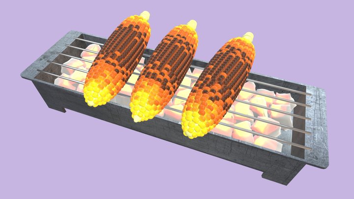 Roasted Corn 001 3D Model