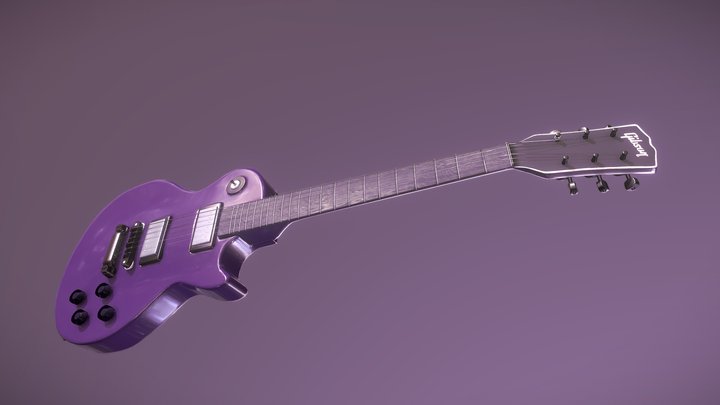 Gibson Guitar for #GuitarTexturingChallenge 3D Model