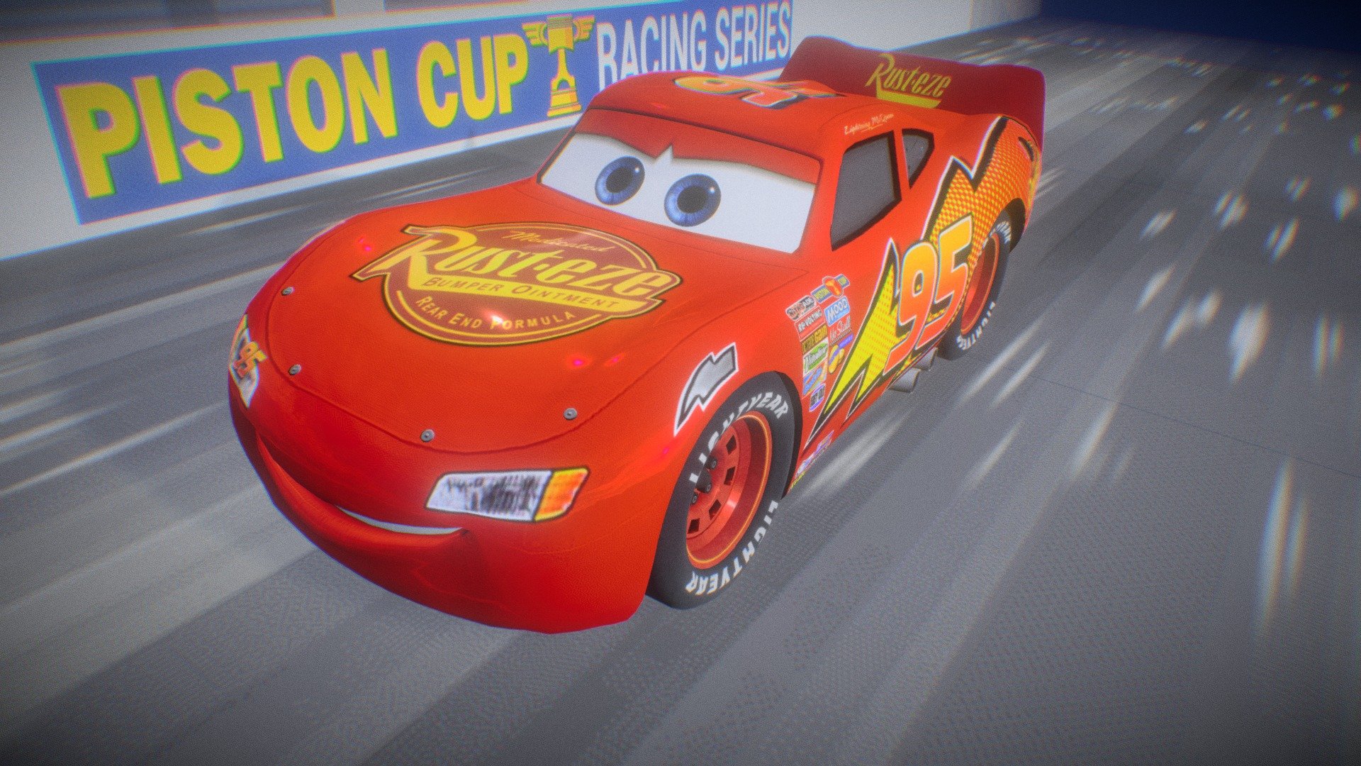 Lightning Mcqueen Character 3D model