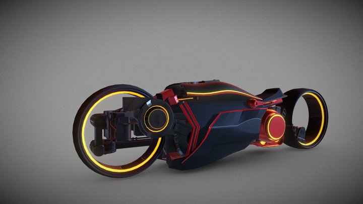 Futureistic Bike 3D Model