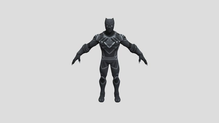 Mobile - Marvels Contest of Champions - Black Pa 3D Model