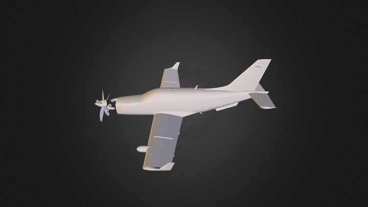 20130911 CAO Century de base en vol pour paint s 3D Model