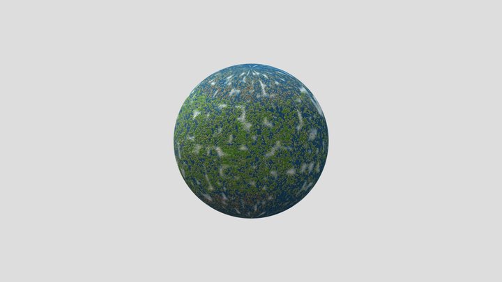 Planeta de ilhas 3D Model