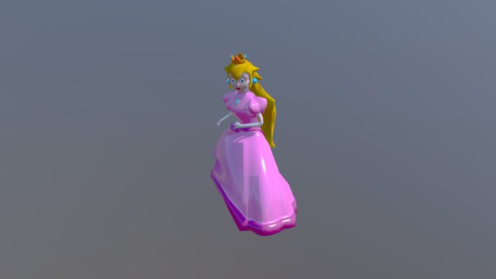 Prencess Peach Death 3D Model