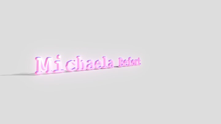 Michaela_ Befort_Signature 3D Model