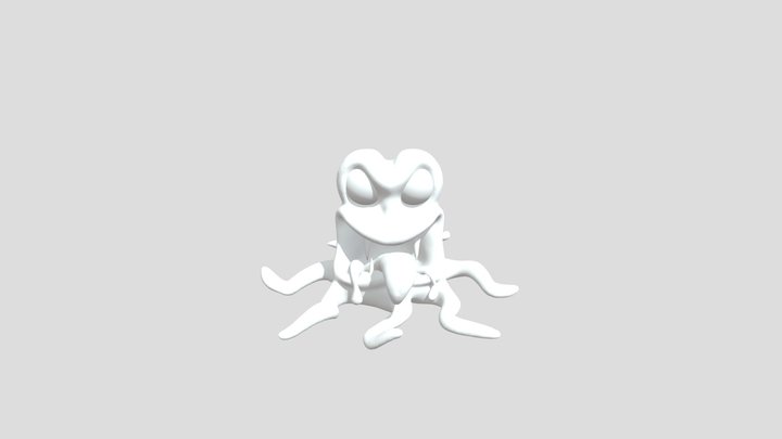 Tentacle Alien 3D Model