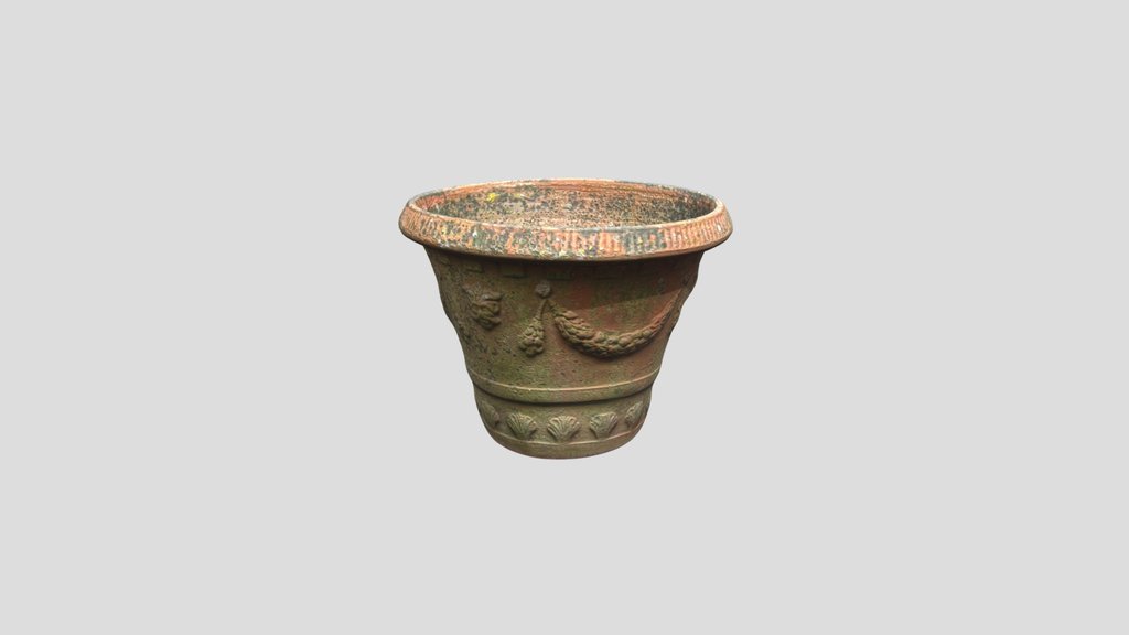 Decorated Terracotta Vase