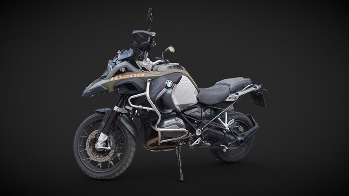 Motorbike BMW R-1200-GS 3D Model