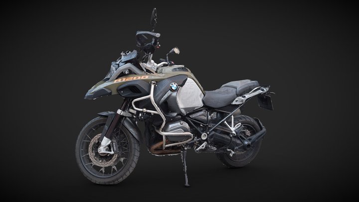 Motorbike BMW R-1200-GS – Free 3D Model STL