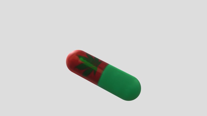 Kapsul Ganja 3D Model