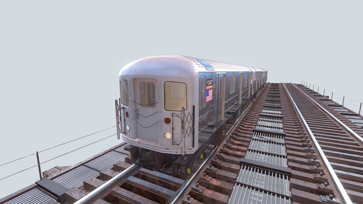 New York Subway Game-Ready 3D Model