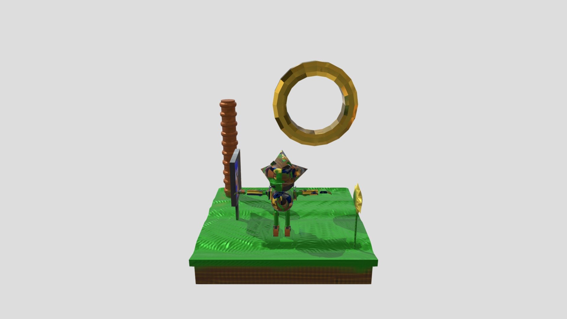 Metal Sonic Diorama