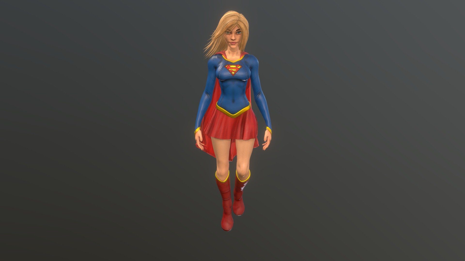 Supergirl Buy Royalty Free 3d Model By Captainapoc 2d15cf5 Sketchfab Store 