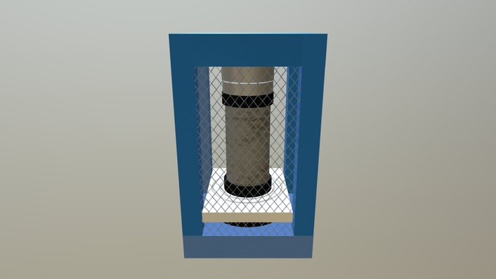Simple Concrete Compression Machine 3D Model