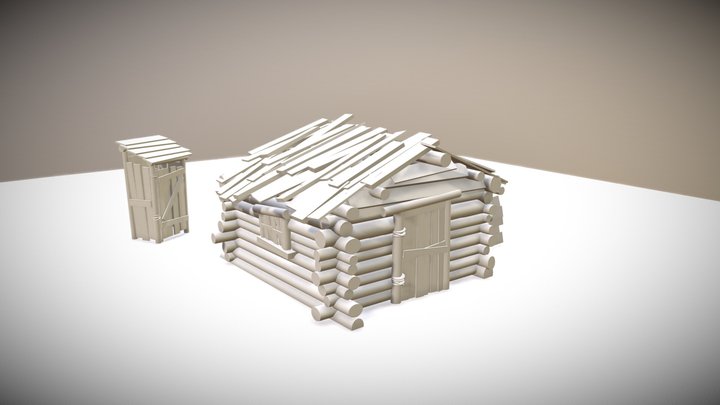 Trapper hut 3D Model