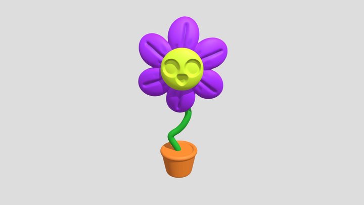 Flower in a Pot – Gratis 3D-model STL