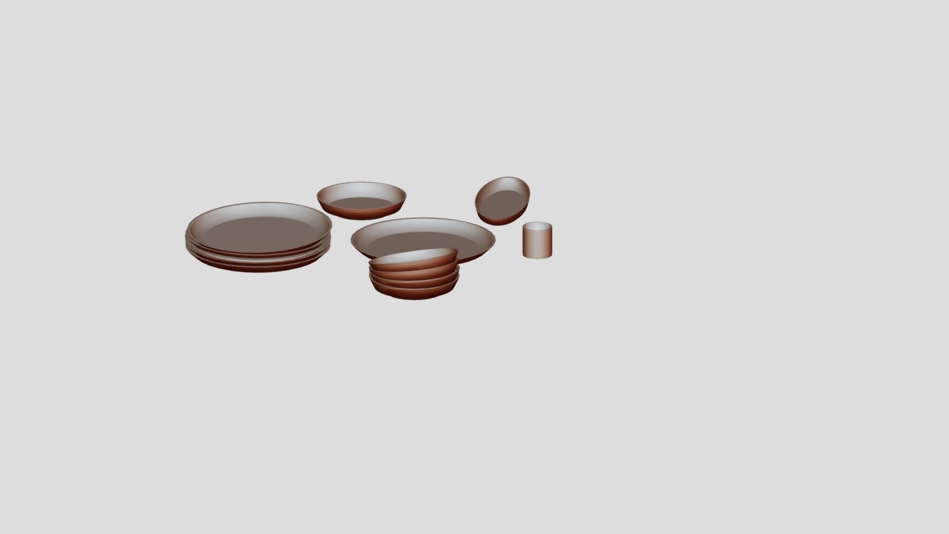 dishes - 3D model by the8ke [2d198b2] - Sketchfab
