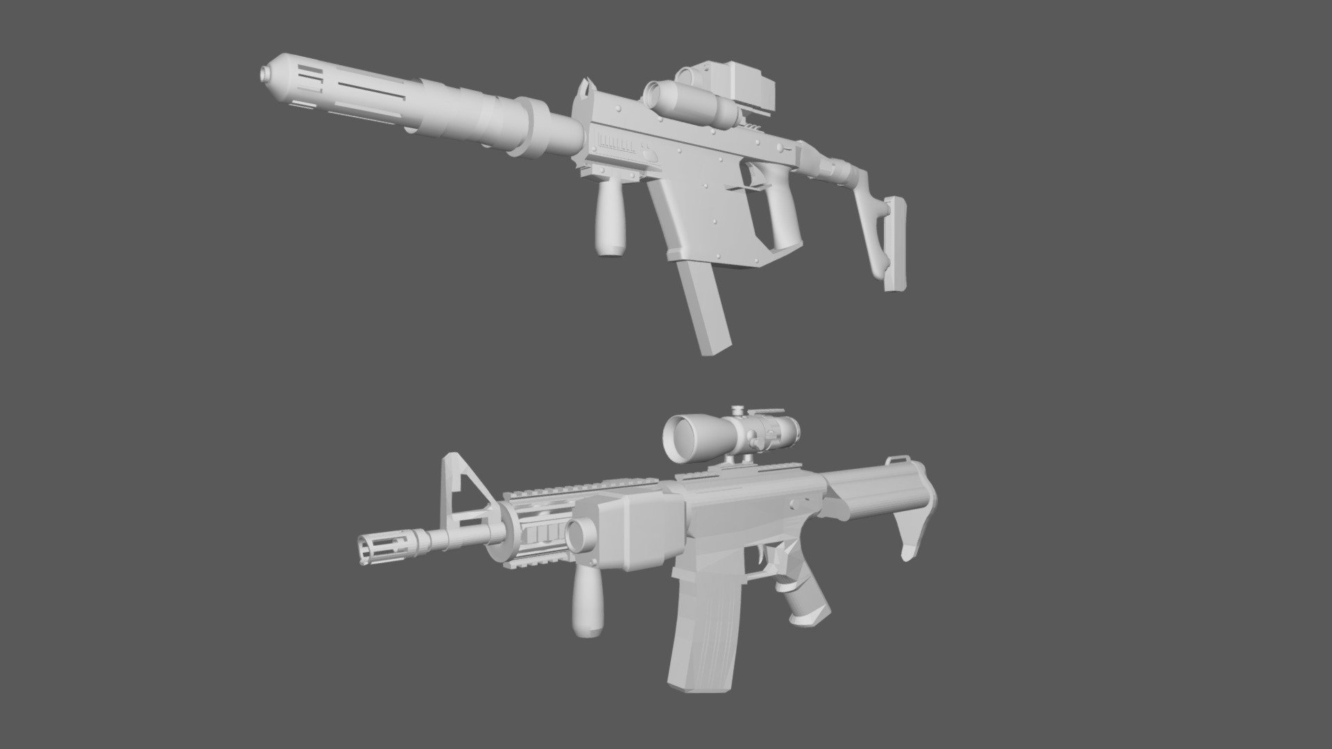 CQB Rifles Low Poly - Download Free 3D model by MR Puerco (@mrpuerco ...