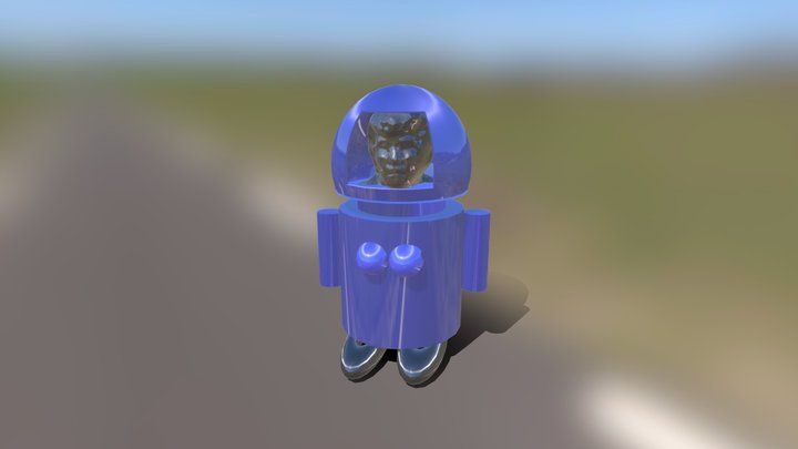 Self Portrait in Robot Gear 3D Model