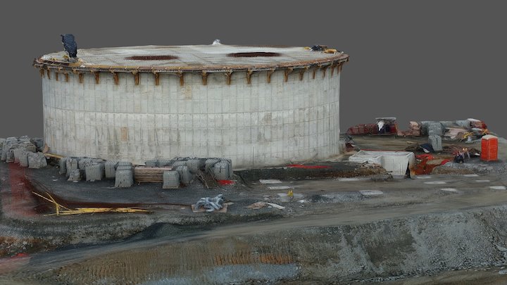 TANQUE CONCRETO- COLON LOS LAGOS PANAMA 3D Model