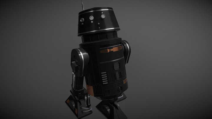 R5-J2 Imperial Astromech Droid 3D Model