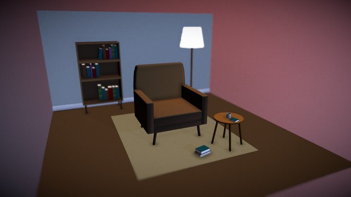 Comfy Room 1 3D Model